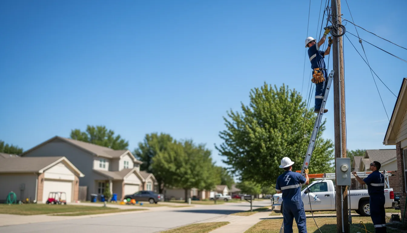 Residential electrician providing installation services in Butte Des Morts, WI
